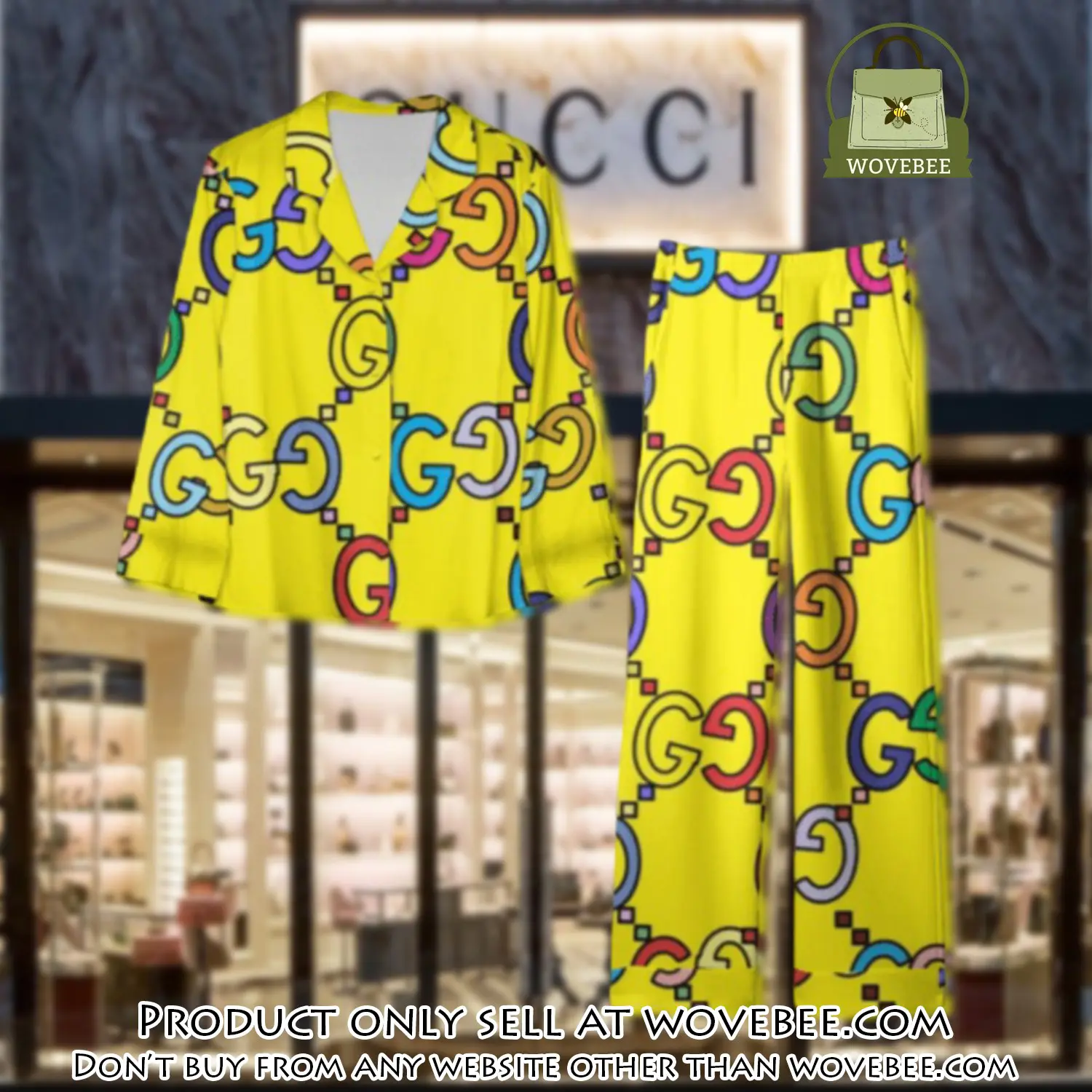 Trending luxury gc satin pajama set pjs1060 wvb1401704